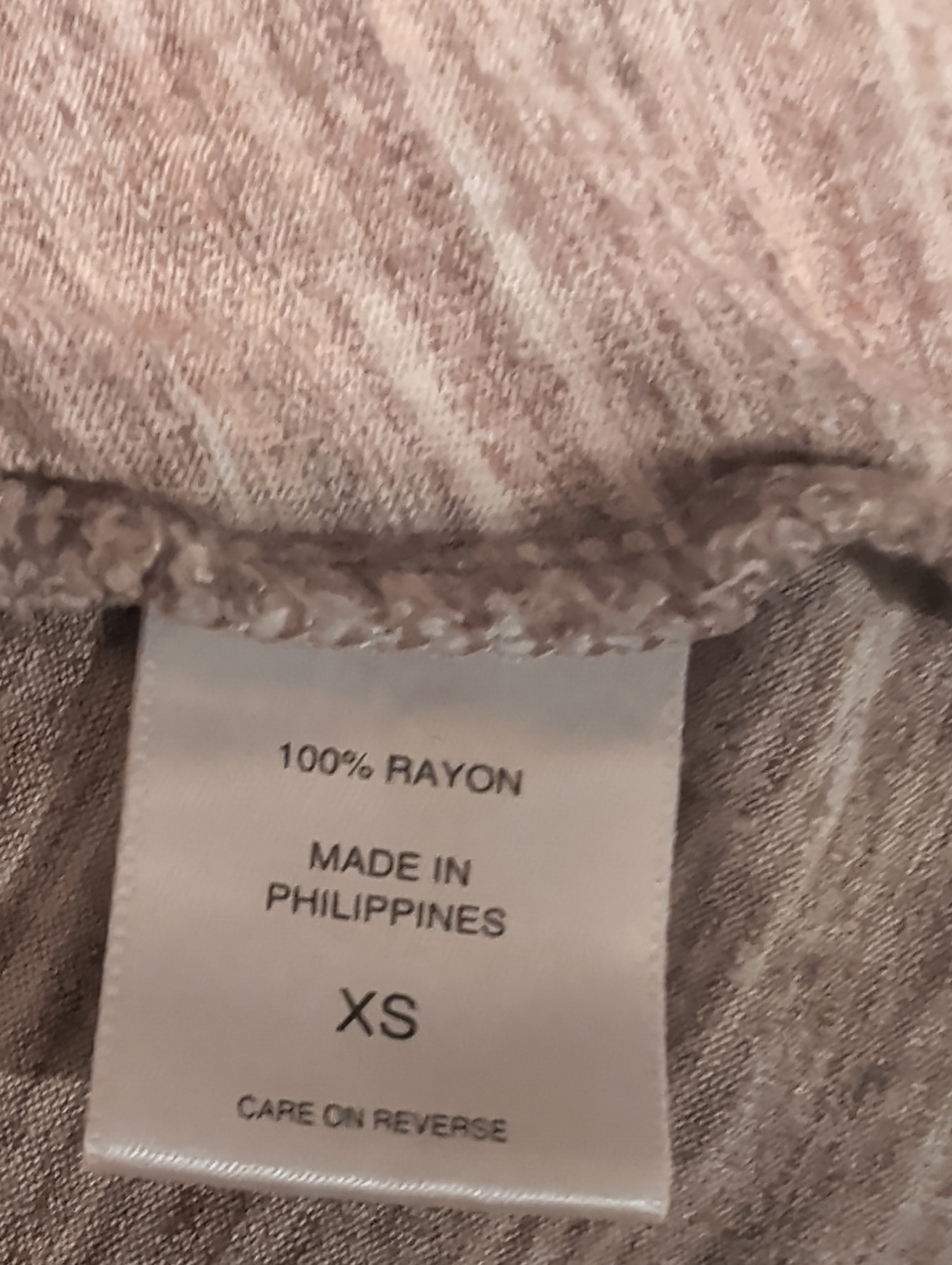 New York & Company Lt Heathered Beige and Brown Open-Front Sleeveless Cardigan - Picture 8 of 10